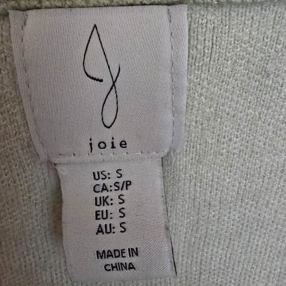 Women's Joie Green / White Checkered Cardigan Small Preppy Office Gold Buttons - Picture 2 of 6